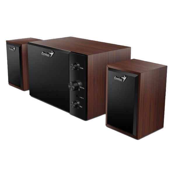 PARLANTE GENIUS SW-2.1 350 BLACK WOOD