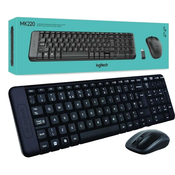 KIT TECLADO + MOUSE LOGITECH MK220 (ESP)