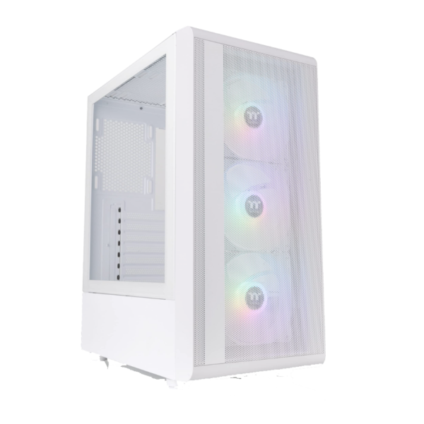 GABINETE THERMALTAKE S200 MID-TOWER TG FAN X3 ARGB SNOW EDITION - Imagen 2
