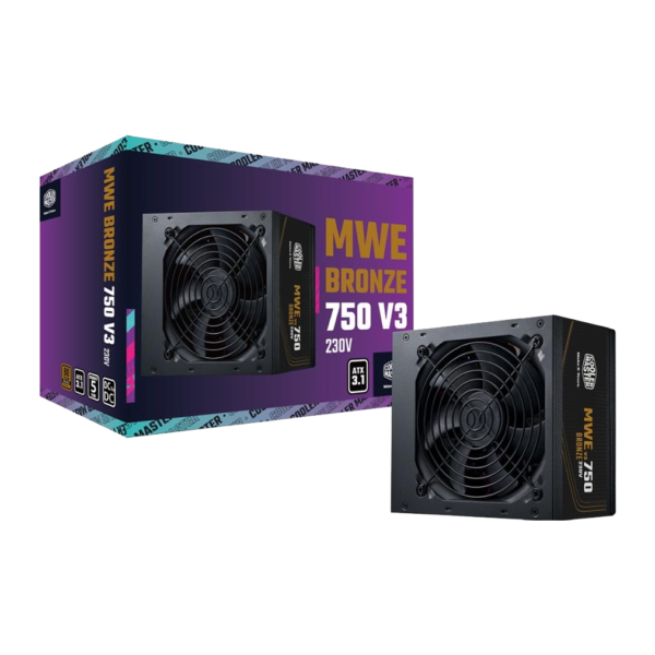 Fuente COOLER MASTER MWE 750W V3 80 PLUS BRONZE