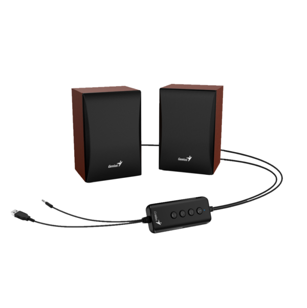 Parlante GENIUS SP-HF380 BT USB WOOD RMS 3W - Imagen 2