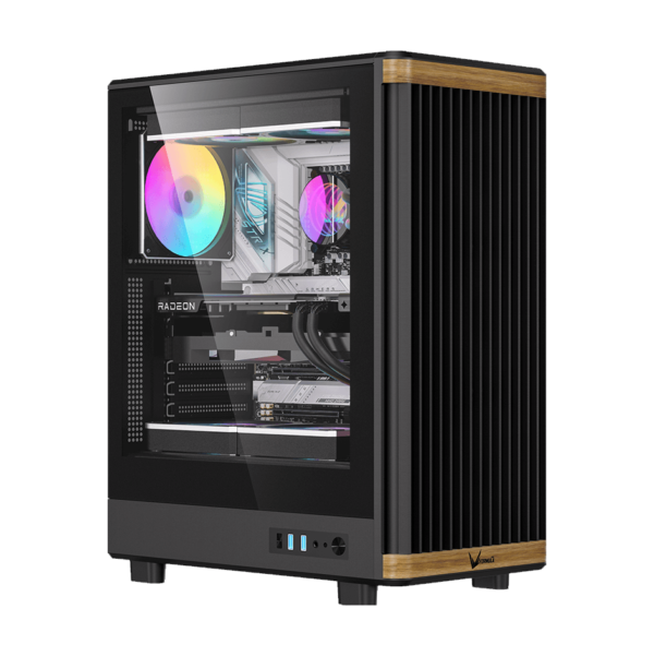 Gabinete FORMULA V TIMBERLINE T1 BLACK atx 4fan rgb
