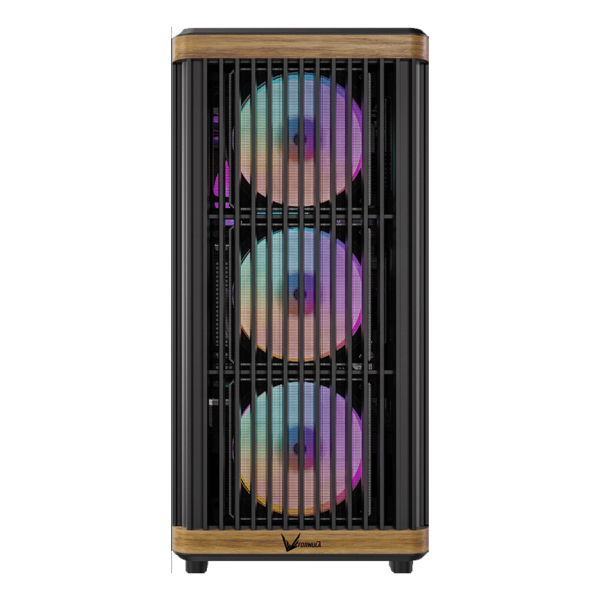 Gabinete FORMULA V TIMBERLINE T1 BLACK atx 4fan rgb - Imagen 2