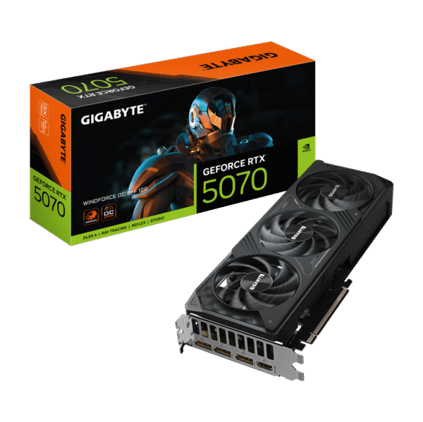 Placa de video GIGABYTE GEFORCE RTX 5070 12GB gddr7 windforce