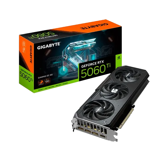 Placa de Video GIGABYTE GEFORCE RTX 5060 TI 8GB GAMING OC GDDR7