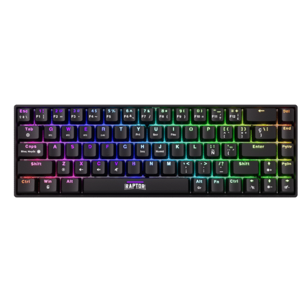Teclado RAPTOR Fireclaw m68 Wireless Switch RED