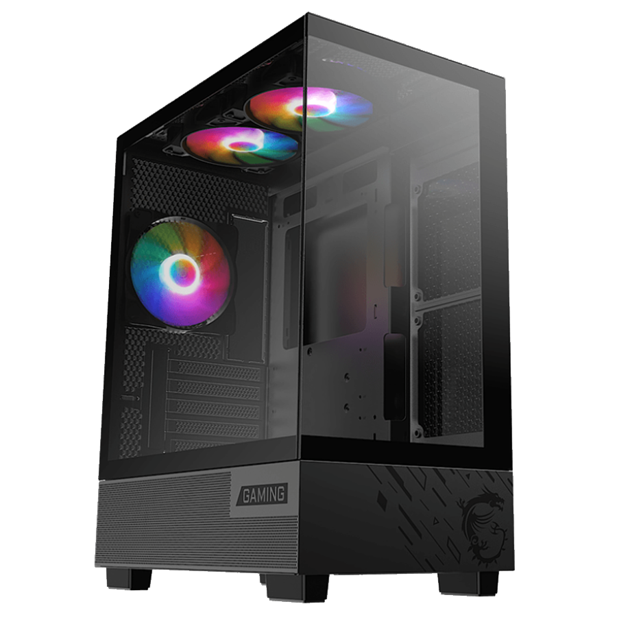 Gabinete MSI PANO M110A TGx2 RGB Fan x3