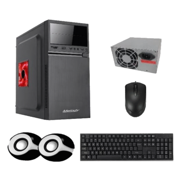 Gabinete KIT MELODY MKG550-11 C- fuente teclado mouse parlantes