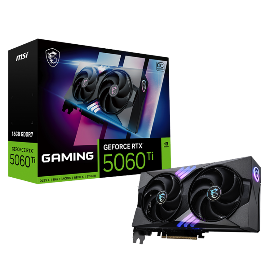 Placa de Video MSI GAMING RTX 5060ti 16gb gddr7