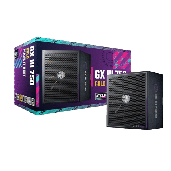 FUENTE COOLER MASTER GX III 750W 80P GOLD FULL MODULAR pcie 5.0 FUENTE COOLER MASTER GX III 750W 80P GOLD FULL MODULAR pcie 5.0