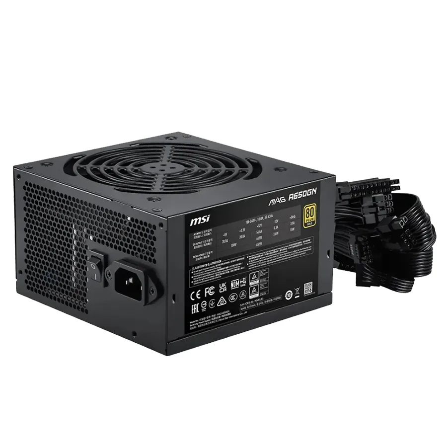 FUENTE MSI MAG A650GN 650W 80 PLUS GOLD - Imagen 2