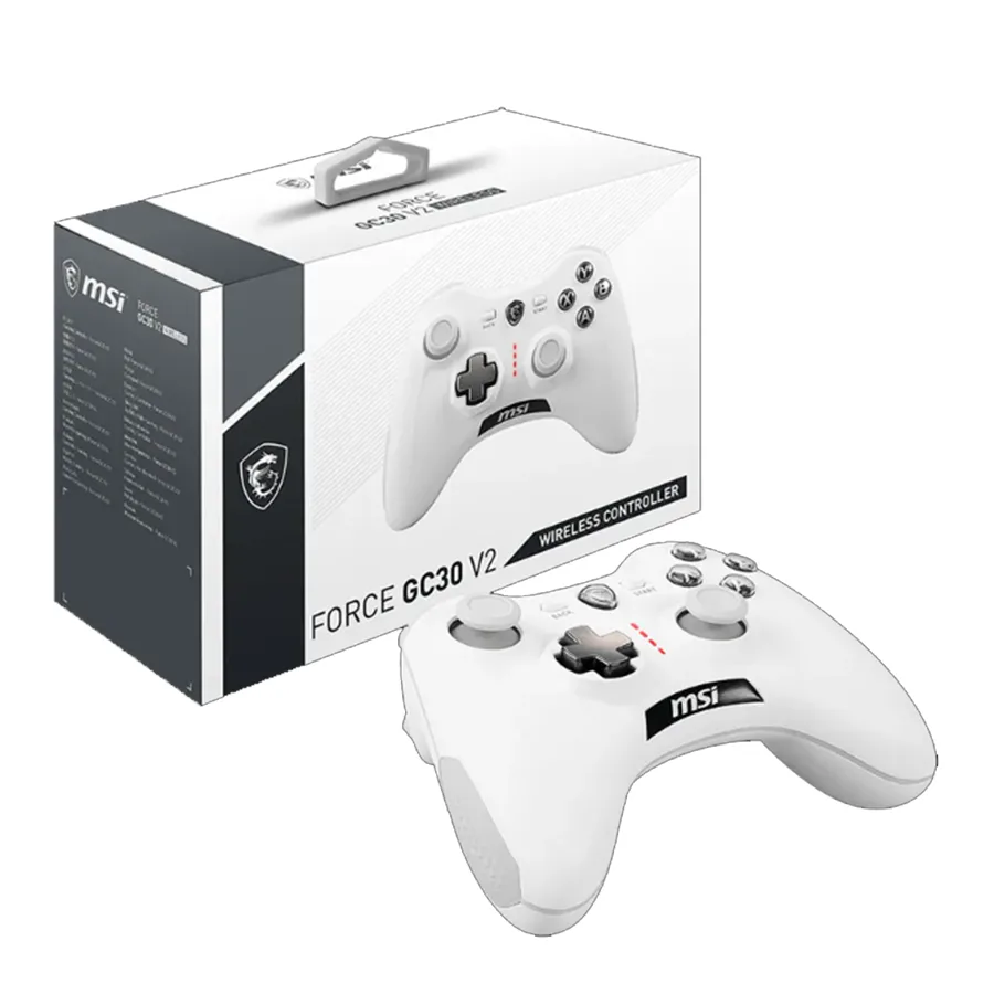 JOYSTICK MSI FORCE GC30 V2 WHITE WIRELESS JOYSTICK MSI FORCE GC30 V2 WHITE WIRELESS