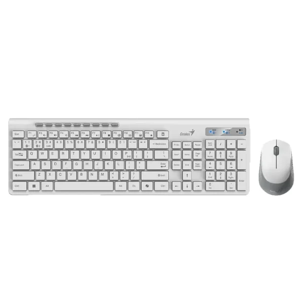 TECLADO GENIUS SLIMSTAR 8230 BT + WIRELESS WHITE
