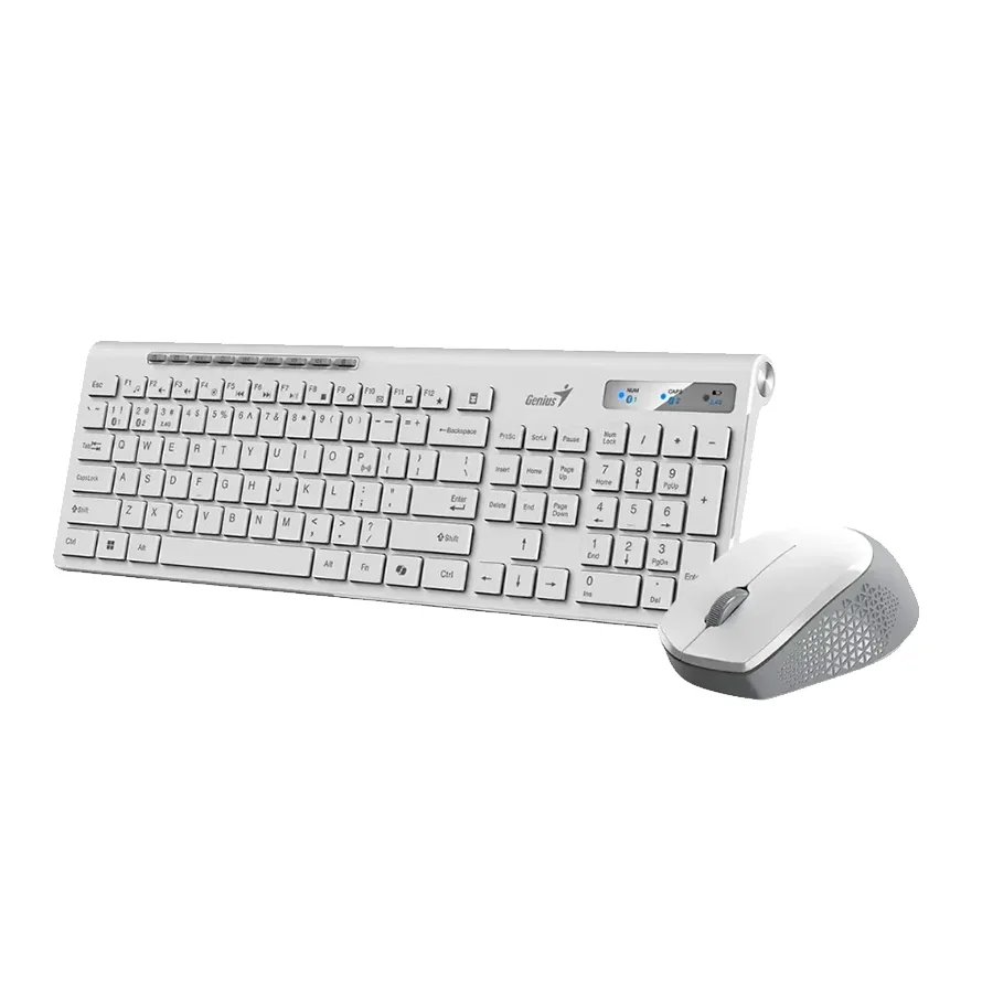 TECLADO GENIUS SLIMSTAR 8230 BT + WIRELESS WHITE - Imagen 2
