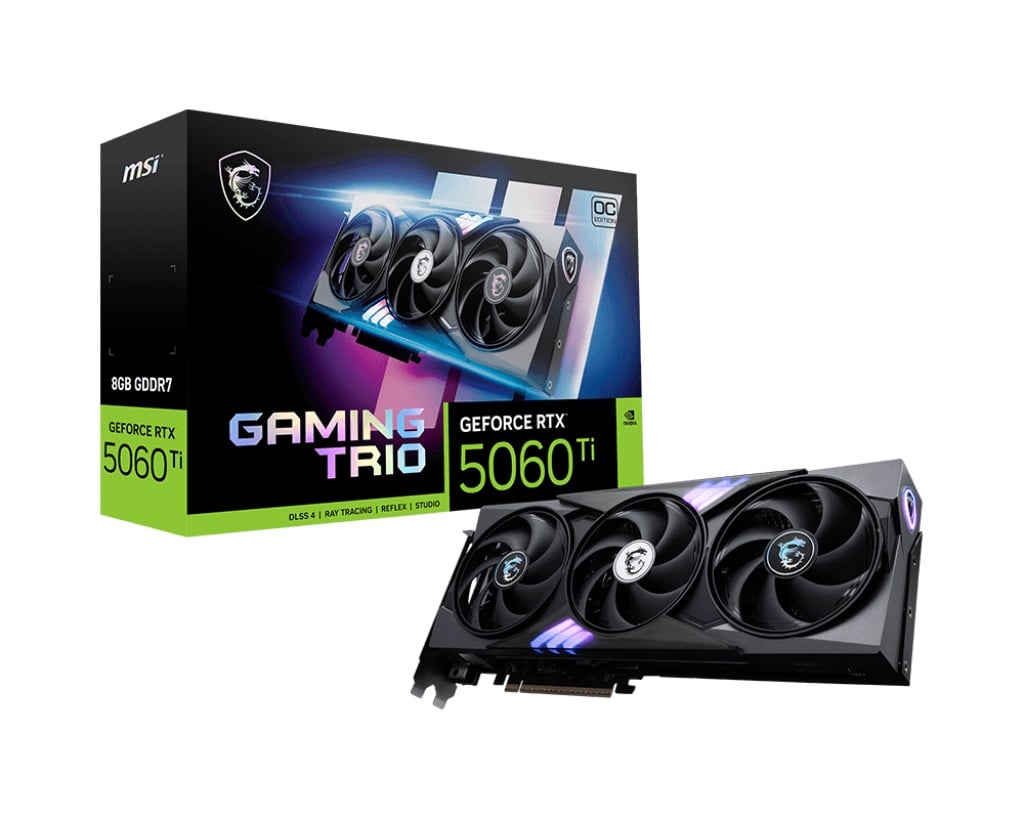 VGA MSI GeForce RTX 5060 Ti 8G GAMING TRIO OC (1394) VGA MSI GeForce RTX 5060 Ti 8G GAMING TRIO OC (1394)