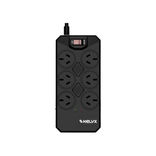 Estabilizador Kelyx 6 tomas Max. 600W 150-270V Surge Protection 1mt (7473) Estabilizador Kelyx 6 tomas Max. 600W 150-270V Surge Protection 1mt (7473)