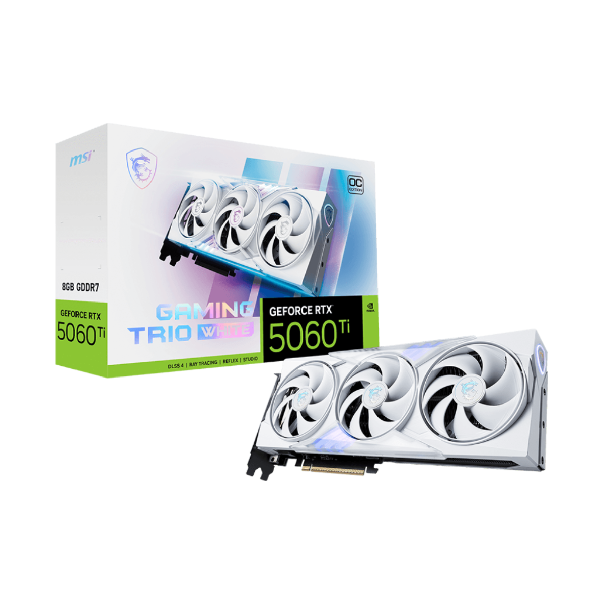 VGA MSI GeForce RTX 5060 Ti 8G GAMING TRIO OC WHITE (1400) VGA MSI GeForce RTX 5060 Ti 8G GAMING TRIO OC WHITE (1400)