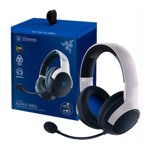 Auricular RAZER KAIRA PRO DUAL WIRELESS WHITE/BLACK
