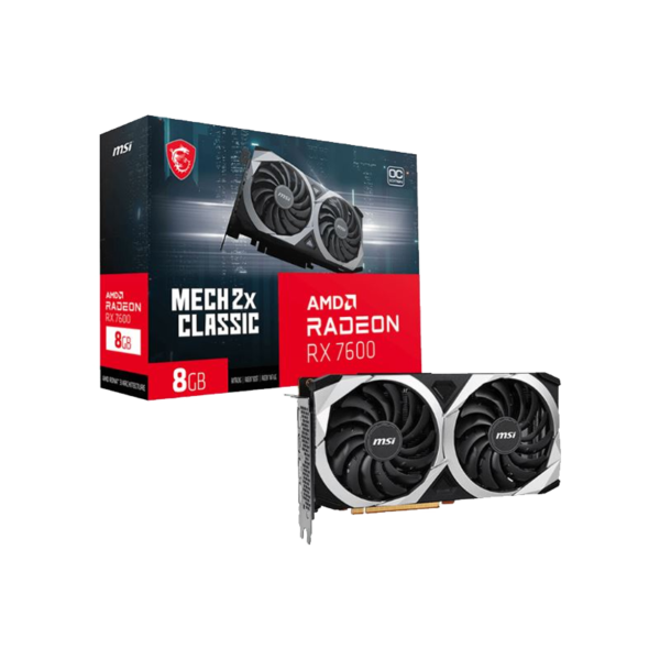 PLACA DE VIDEO MSI RADEON RX 7600 MECH 2X 8GB
