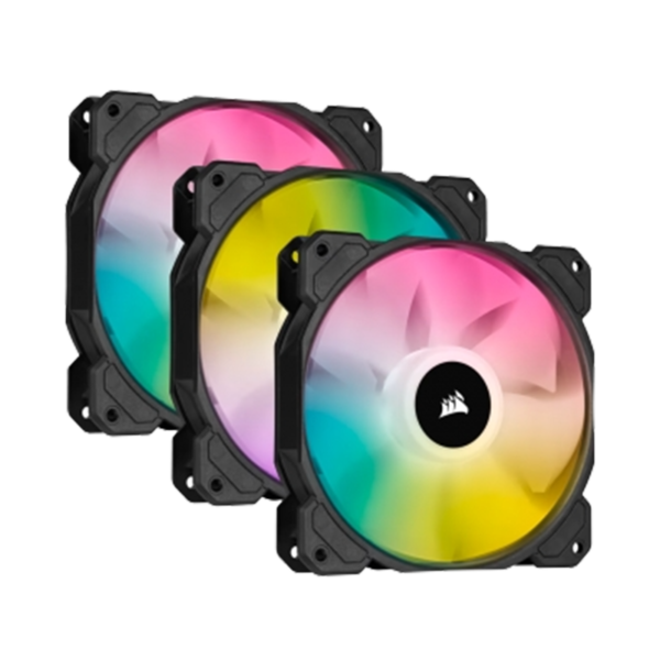 FAN COOLER CORSAIR SP120 RGB ELITE X3 BLACK - Imagen 3