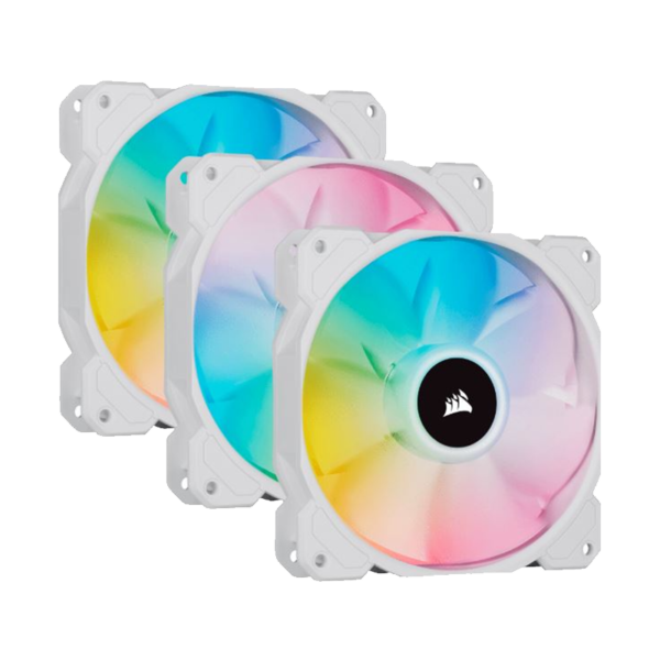 FAN COOLER CORSAIR SP120 RGB ELITE X3 WHITE - Imagen 2