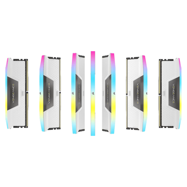 MEMORIA RAM CORSAIR VENGEANCE RGB 32GB (2X16) 5600MHZ CL36 WHITE intel XMP - Imagen 2