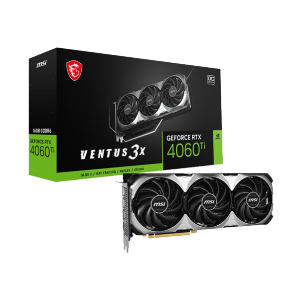 Placa de video MSI geforce RTX 4060 ti 16gb ventus x3 gddr6
