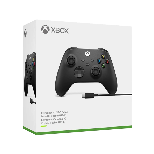 Joystick XBOX Microsoft Black Carbon + cable USB