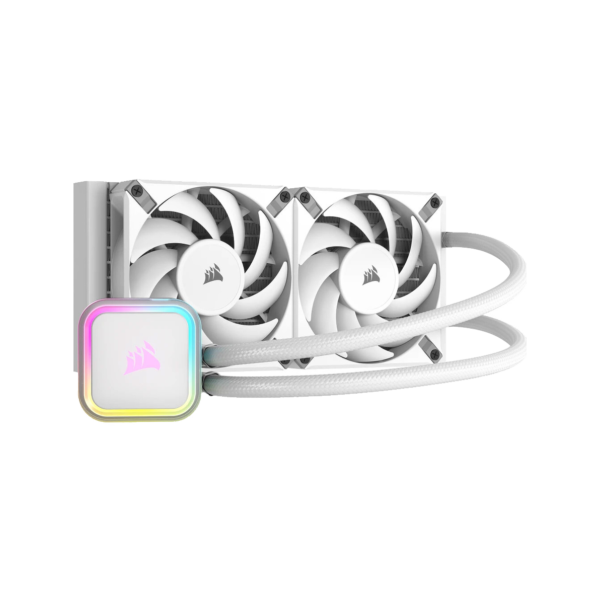 CPU WaterCooler Corsair Icue H100i RGB ELITE 240 white am4/am5  /  Lga1700