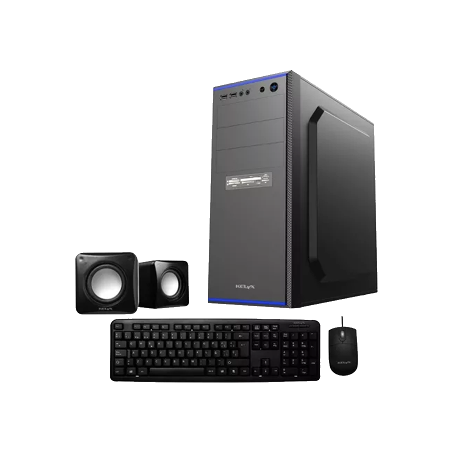 GABINETE KIT KELYX MODELO LC727-14 FUENTE 500W KIT TEC/MOU/PARL ATX