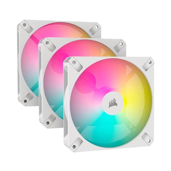 Fan cooler Corsair AR120 RGB x3 fan White - Imagen 2