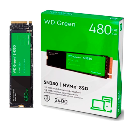 DISCO SSD WD GREEN SN350 480GB M2 NVME GEN3