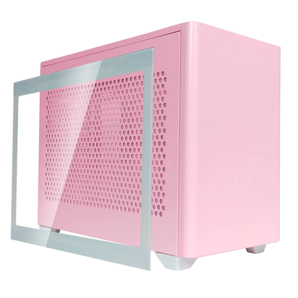 Gabinete COOLER MASTER MASTERBOX NR 200P PINK M-ITX +2fan