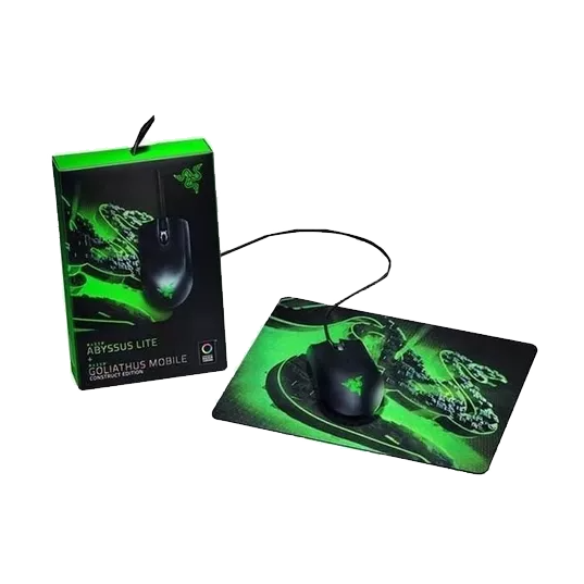 KIT MOUSE + MOUSEPAD RAZER ABYSSUS LITE + GOLIATHUS MOBILE