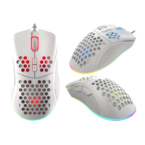 MOUSE GENESIS KRYPTON 555 ULTRA LIVIANO WHITE