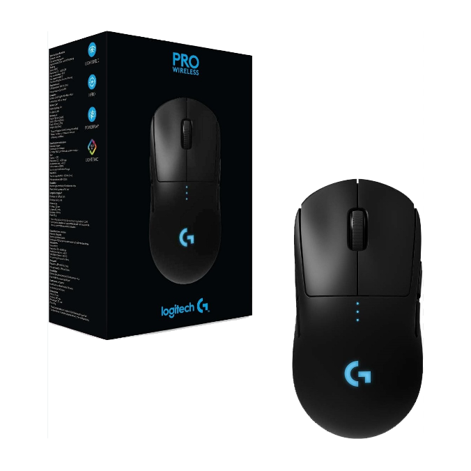 MOUSE LOGITECH G PRO WIRELESS BLACK