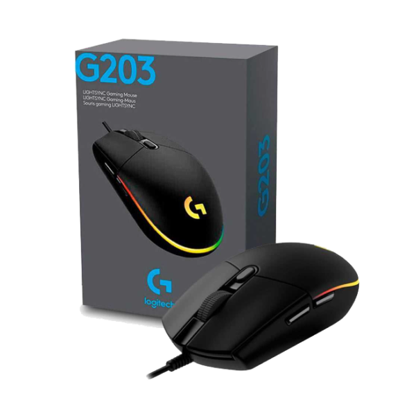 MOUSE LOGITECH G203 BK