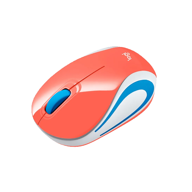 MOUSE LOGITECH M187 MINI CORAL