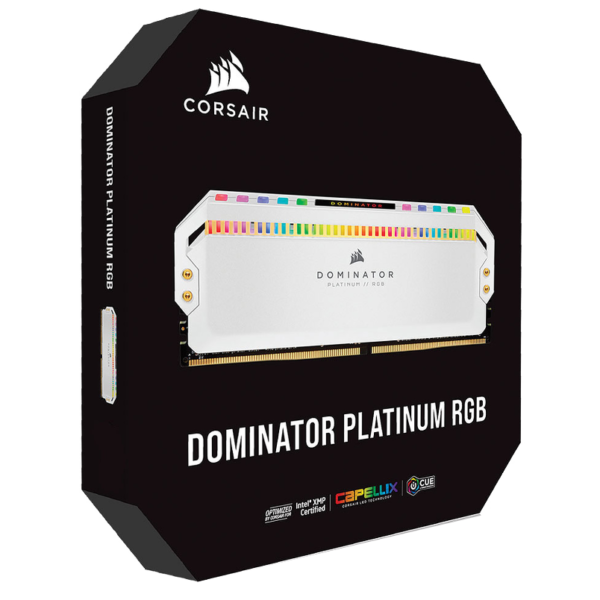 MEMORIA RAM CORSAIR DOMINATOR PLATINUM RGB 16GB (2X8) 3600MHZ DDR4 CL18 WHITE