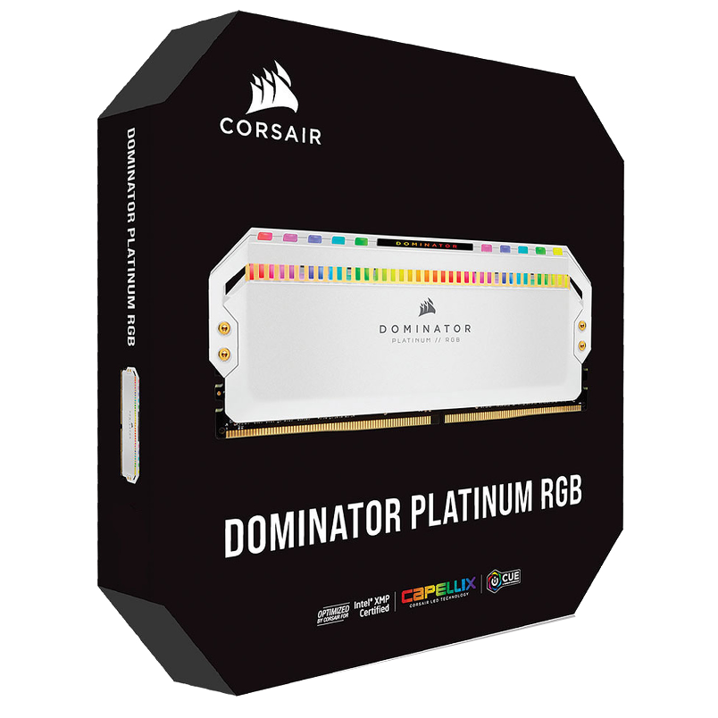 MEMORIA RAM CORSAIR DOMINATOR PLATINUM RGB 16GB (2X8) 3600MHZ DDR4 CL18 WHITE