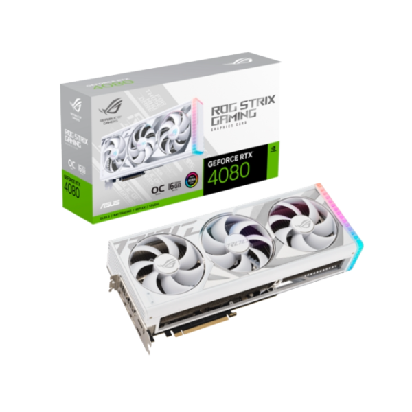 PLACA DE VIDEO ASUS ROG STRIX RTX 4080 16GB WHITE