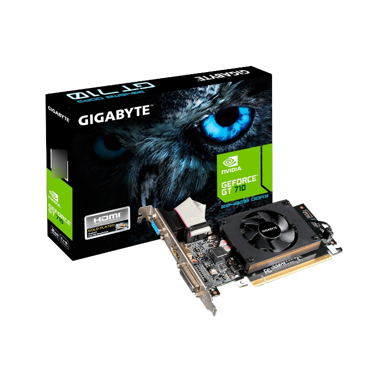 PLACA DE VIDEO GIGABYTE GT 710 2GB DDR3