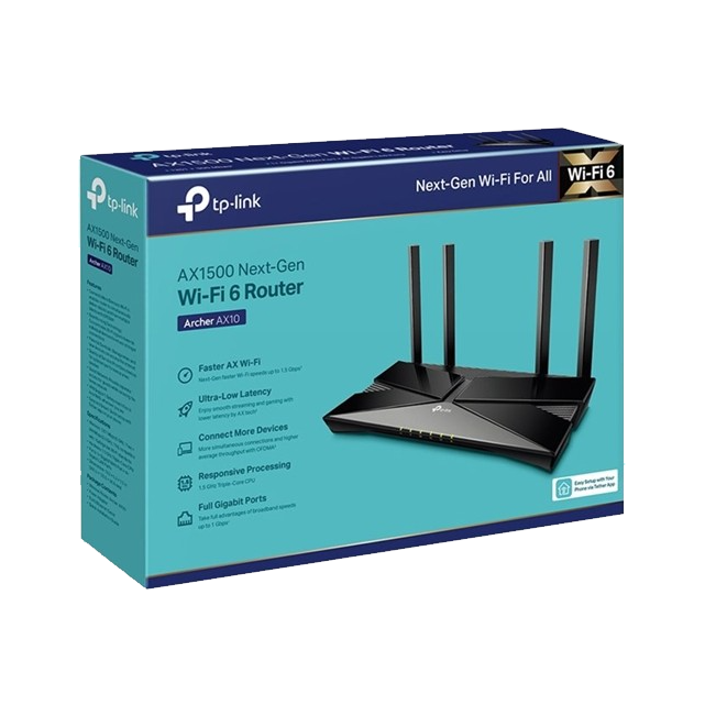 ROUTER TP LINK ARCHER AX10 AX1500 WIR DUALBAND GIGABIT