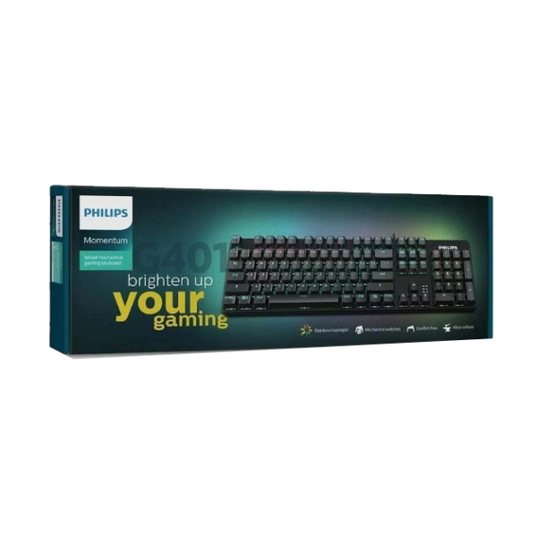 TECLADO PHILIPS G401 GAMING MECH RGB RAINBOW
