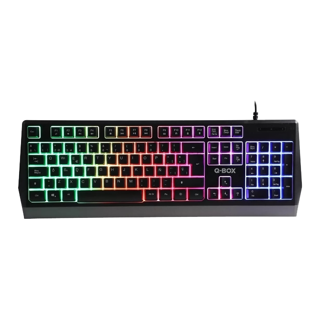 TECLADO QBOX GAMING K9260 RAINBOW RGB (ESP)